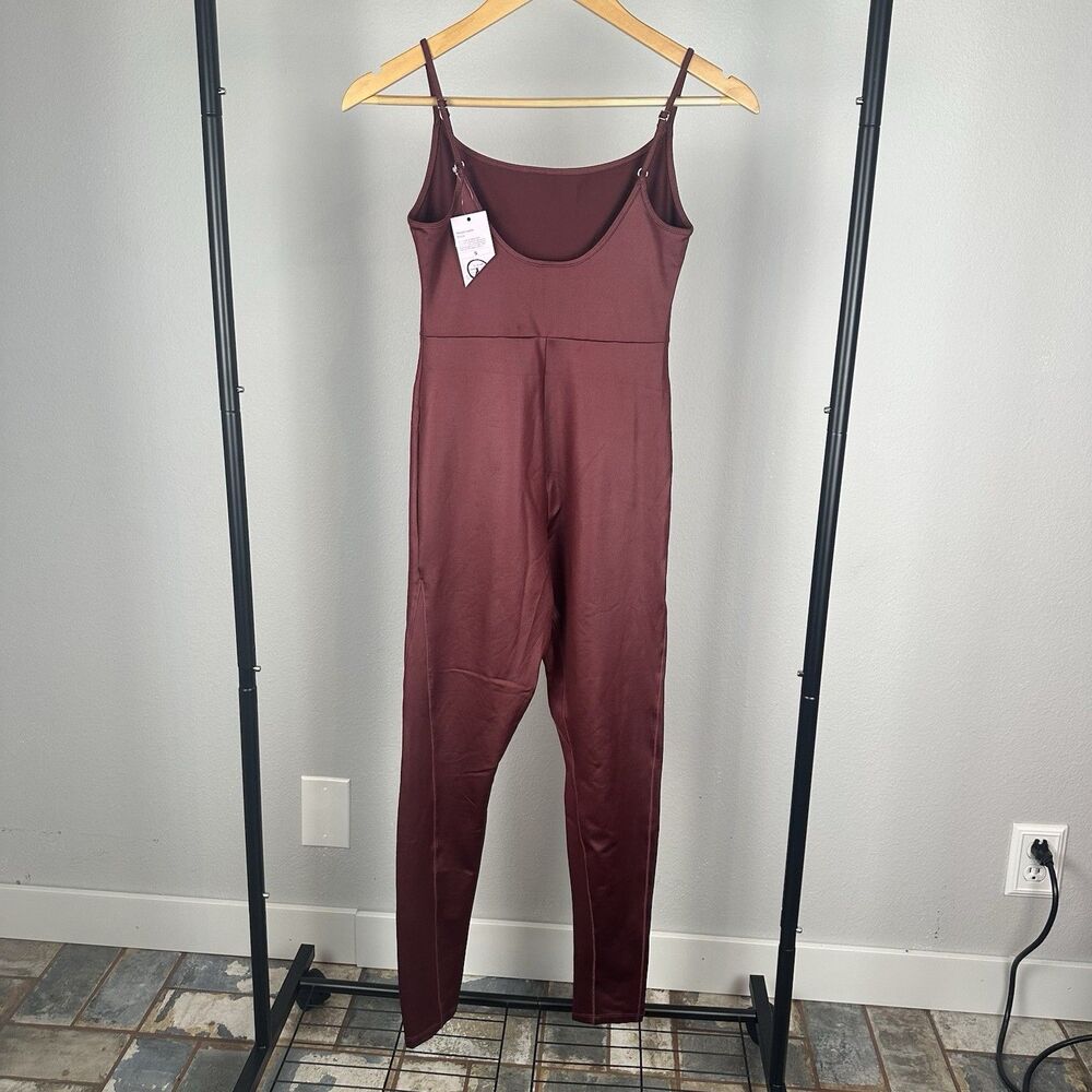 Wild Fable Jumpsuit Women Small Burgundy Red Athletic One Piece Yoga Gym Catsuit - Picture 4 of 9